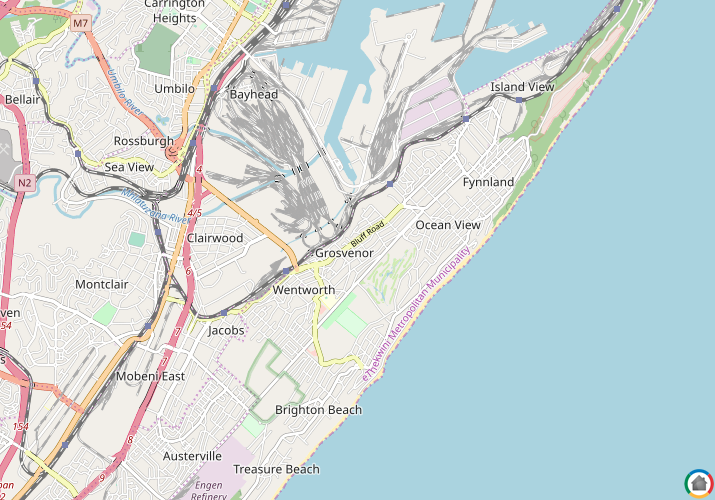 Map location of Grosvenor
